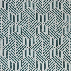 Tapete ZAHA geométrico azul 80x150cm