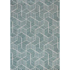 Tapete ZAHA geométrico azul 133x190cm