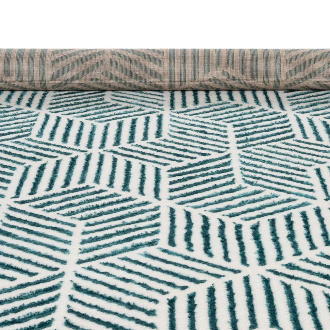 Tapete ZAHA geométrico azul 133x190cm