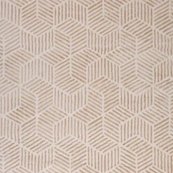 Tapete ZAHA geométrico bege 80x150cm