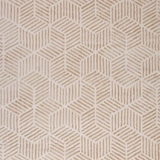 Tapete ZAHA geométrico bege 80x150cm