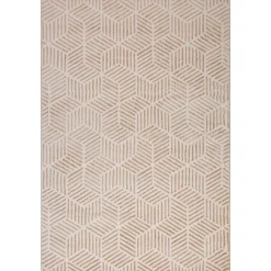 Tapete ZAHA geométrico bege 133x190cm