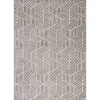 Tapete ZAHA geométrico cinza 80x150cm