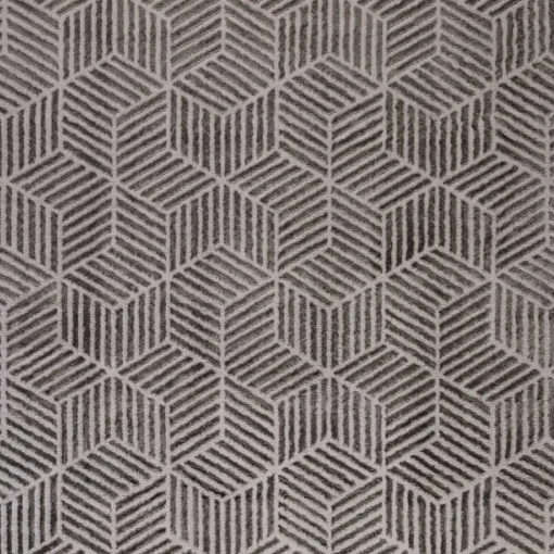 Tapete ZAHA geométrico cinza antracite 200x285cm