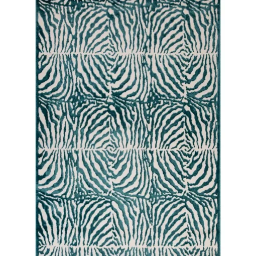 Tapete ZAHA zebra azul 133x190cm