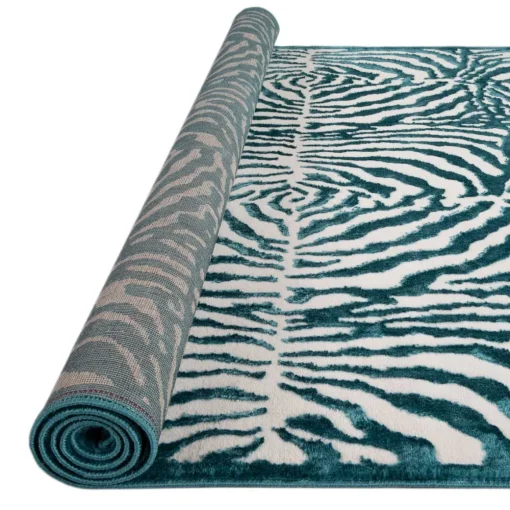 Tapete ZAHA zebra azul 133x190cm