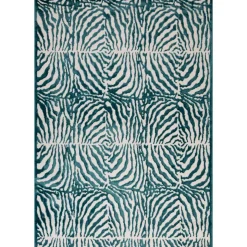 Tapete ZAHA zebra azul 80x150cm