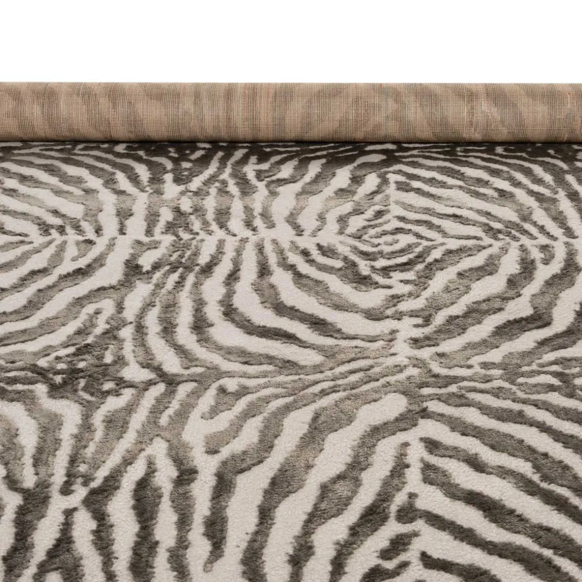 Tapete ZAHA zebra cinza antracite 160x235cm