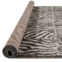 Tapete ZAHA zebra cinza antracite 80x150cm