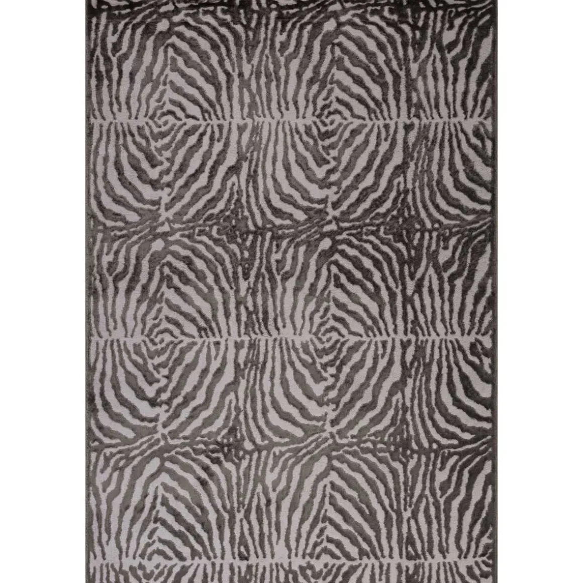 Tapete ZAHA zebra cinza antracite 133x190cm