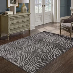 Tapete ZAHA zebra cinza antracite 200x285cm