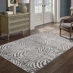 Tapete ZAHA zebra cinza 80x150cm
