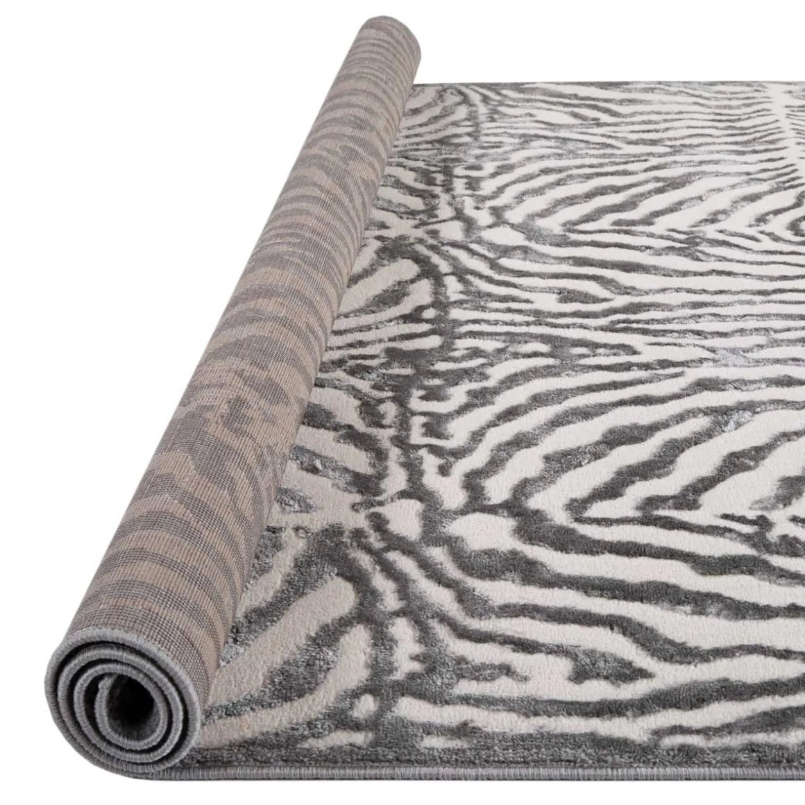 Tapete ZAHA zebra cinza 80x150cm