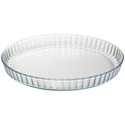 Tarteira em vidro com tampa 31cm