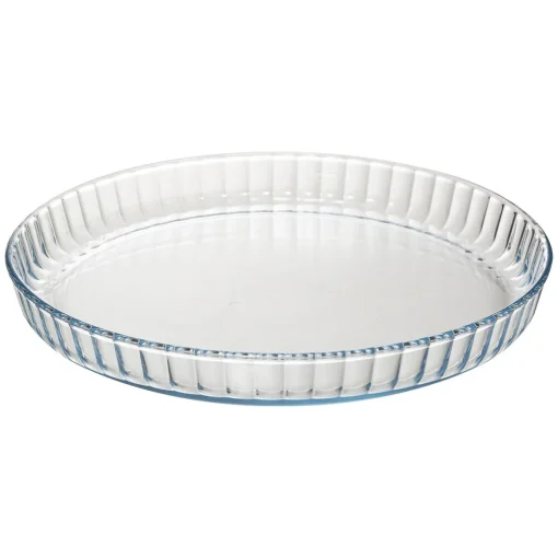 Tarteira em vidro com tampa 31cm