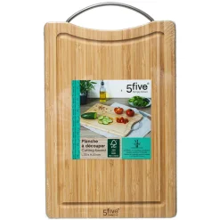 Tábua de bambu com pega 20x30cm