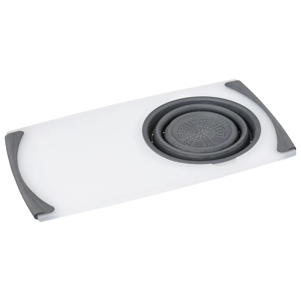 Tábua de corte com recipiente dobrável