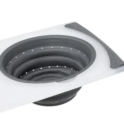 Tábua de corte com recipiente dobrável