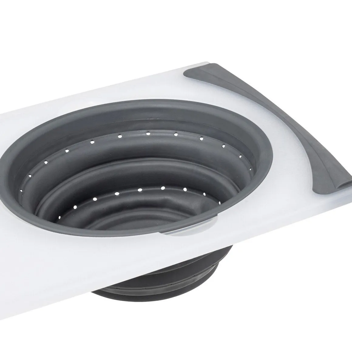 Tábua de corte com recipiente dobrável