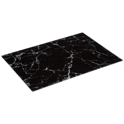 Tábua de cozinha decoração mármore em vidro 30x40cm