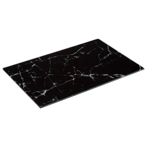 Tábua de cozinha decoração mármore em vidro 20x30cm