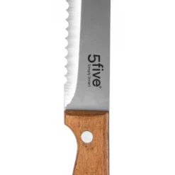 Tábua de cozinha em bambu com faca