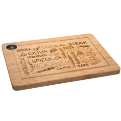 Tábua de cozinha em bambu 27,8x38cm