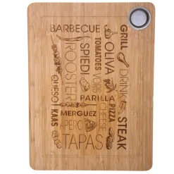 Tábua de cozinha em bambu 27,8x38cm