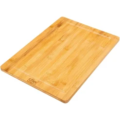 Tábua em bambu com 3 facas