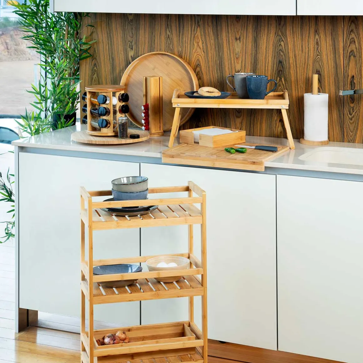 Tábua giratória em bambu 35cm