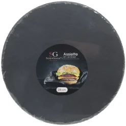 Tábua redonda ardósia 28cm