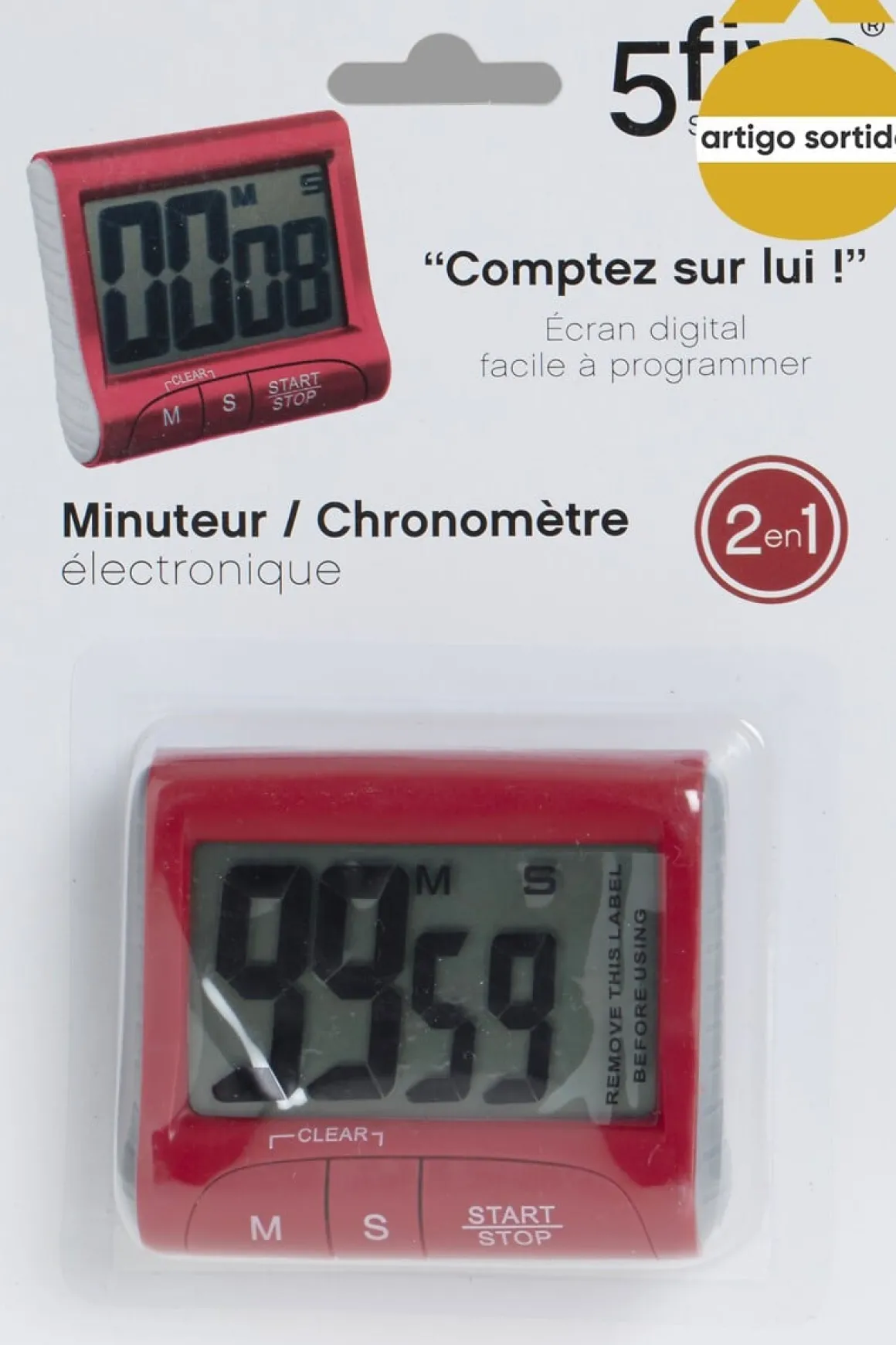 Temporizador de cozinha eletrónico