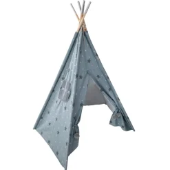Tenda TIPI azul com estrelas