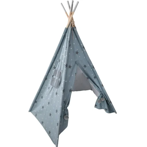 Tenda TIPI azul com estrelas