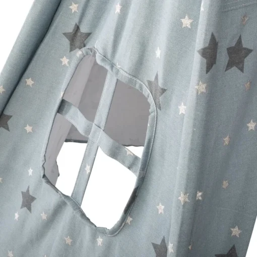 Tenda TIPI azul com estrelas