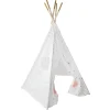 Tenda TIPI dourada e branca 130x160cm