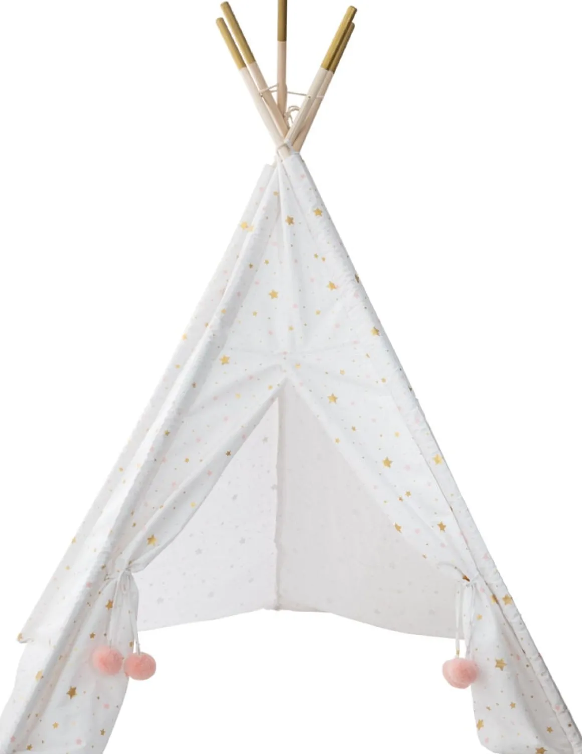 Tenda TIPI dourada e branca 130x160cm