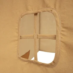 Tenda TIPI ocre com pompons RAINBOW