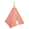 Tenda TIPI rosa com pompons rainbow