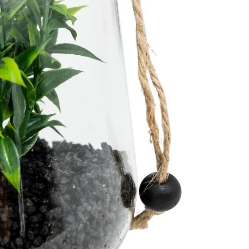 Terrário em vidro com plantas artificiais NALY