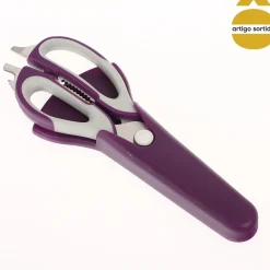 Tesoura de cozinha multifunções com proteção