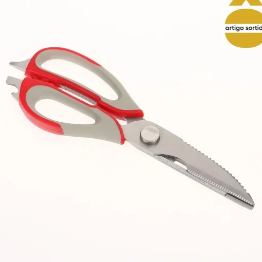 Tesoura de cozinha multifunções com proteção