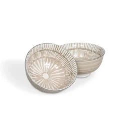 Tigela ALIVE cinza de cerâmica 15,5cm