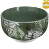 Tigela em cerâmica 50cl folhas JUNGLE