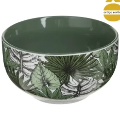 Tigela em cerâmica 50cl folhas JUNGLE