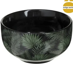 Tigela em cerâmica 50cl folhas JUNGLE