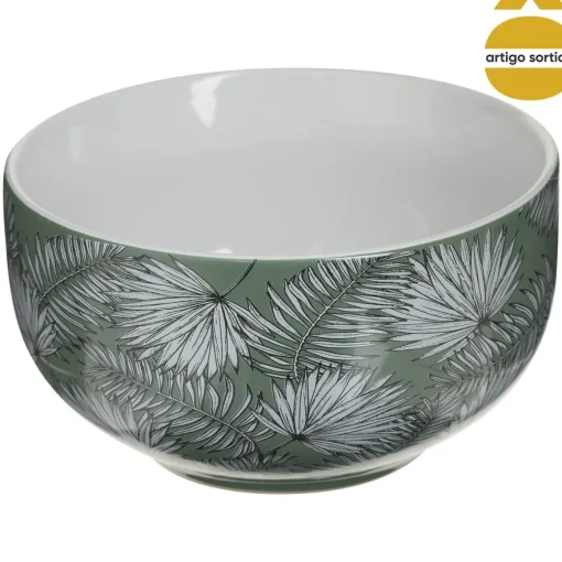 Tigela em cerâmica 50cl folhas JUNGLE