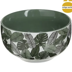 Tigela em cerâmica 50cl folhas JUNGLE