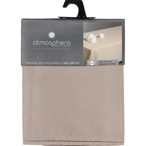 Toalha de mesa anti manchas bege