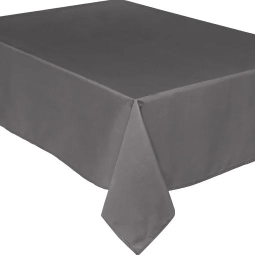 Toalha de mesa anti-manchas cinzenta